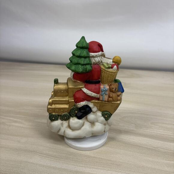 Aldon Santa Christmas Mobile / Santa Music Box / Christmas Figurine Vintage - Picture 2 of 4